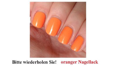oranger Nagellack